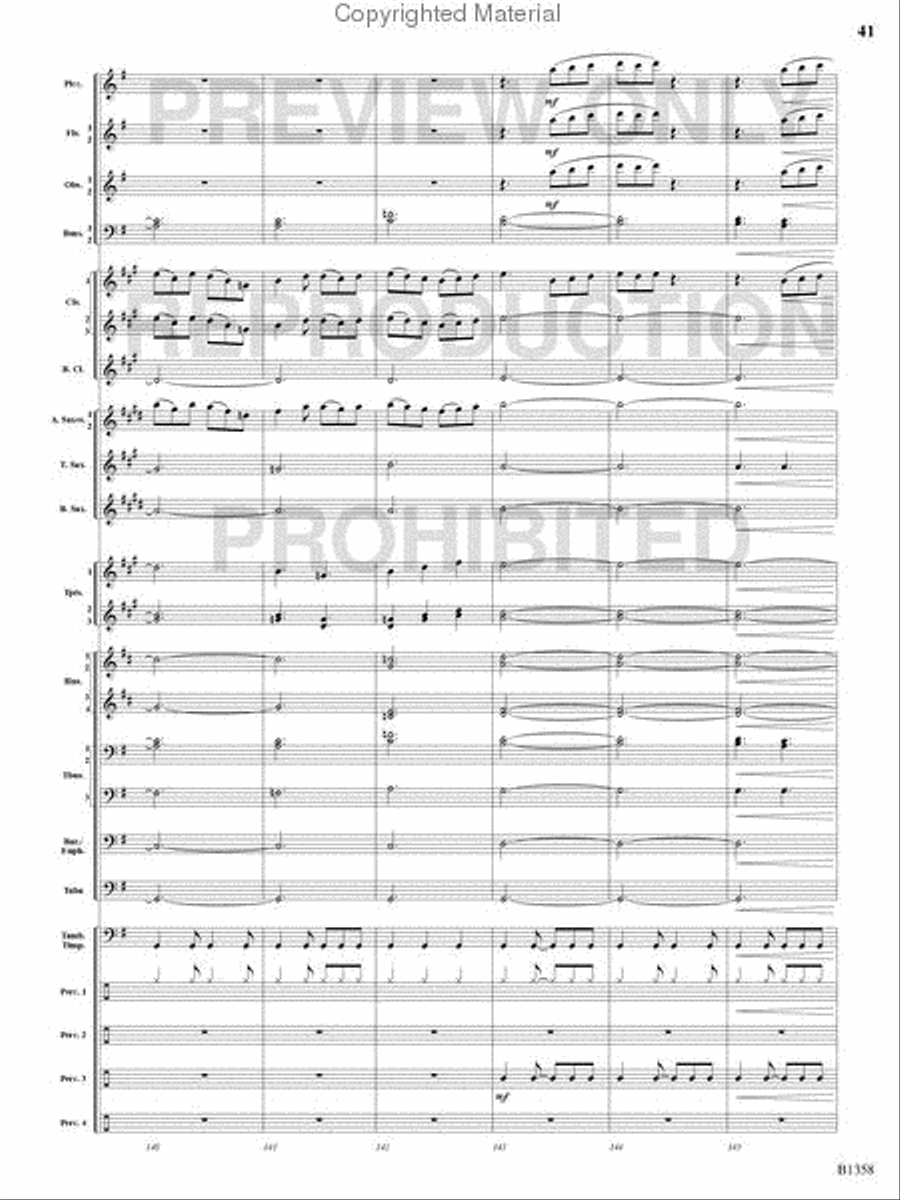 Three Celtic Dances Concert Band scores gallery preview page 40