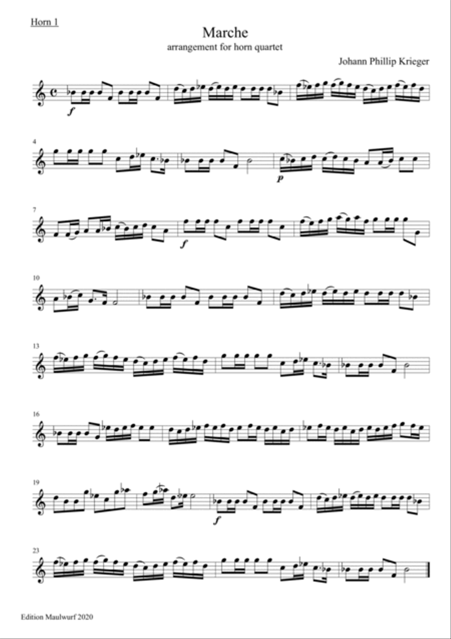 Marche Marche Brass Quartet scores gallery preview page 3