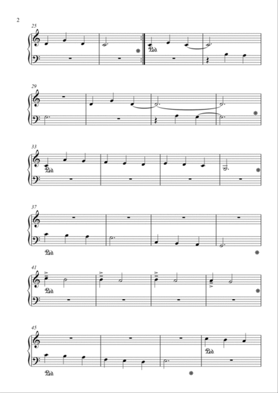 SILVER BELLS for Piano Easy Piano scores gallery preview page 2