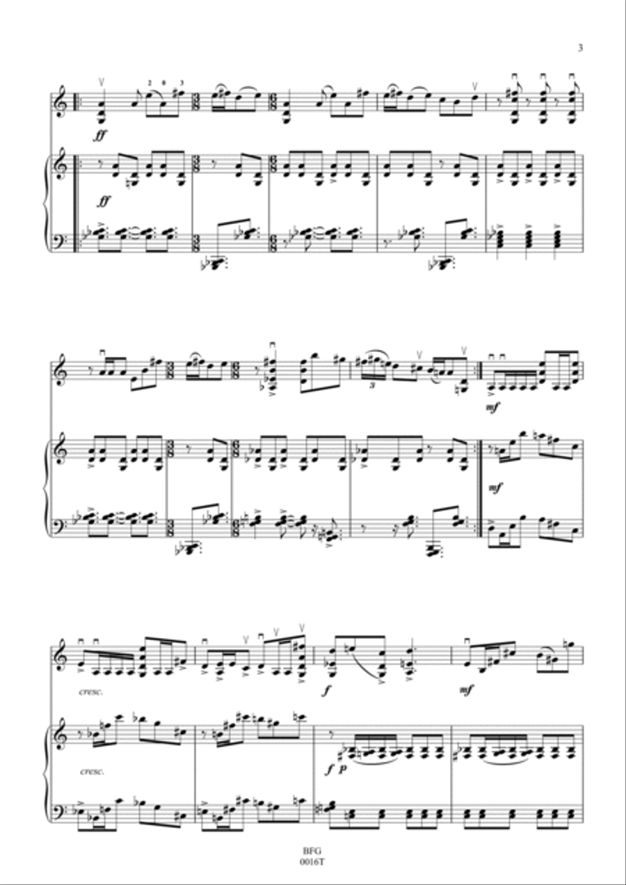 Tambourine Violin Solo scores gallery preview page 3