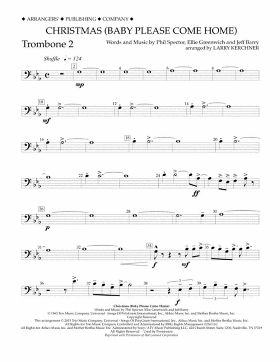 Christmas (Baby Please Come Home) - Trombone 2