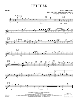 Book cover for Let It Be (arr. Robert Longfield) - Flute