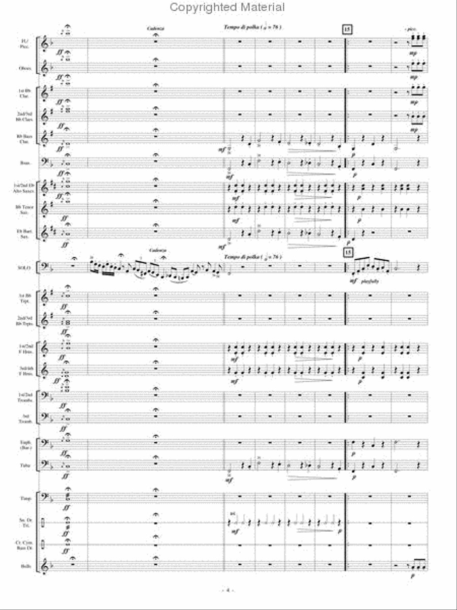 The Old Grumbly Bear Concert Band scores gallery preview page 3