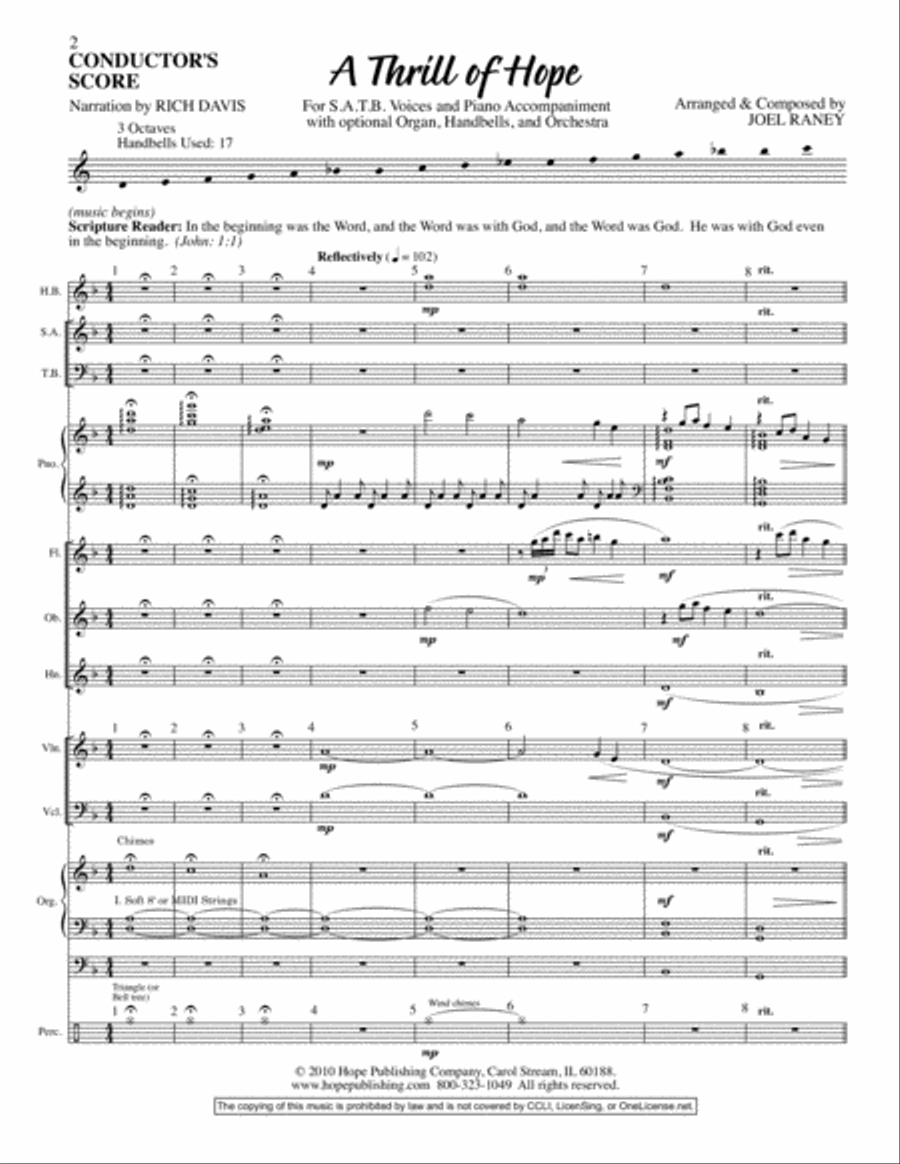 A Thrill of Hope Handbell Choir scores gallery preview page 4