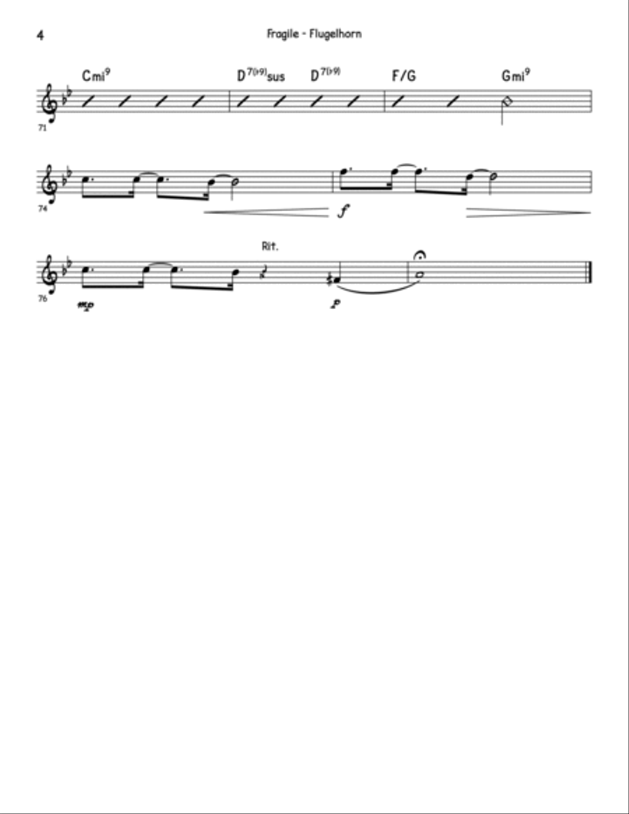 Fragile Small Ensemble scores gallery preview page 5