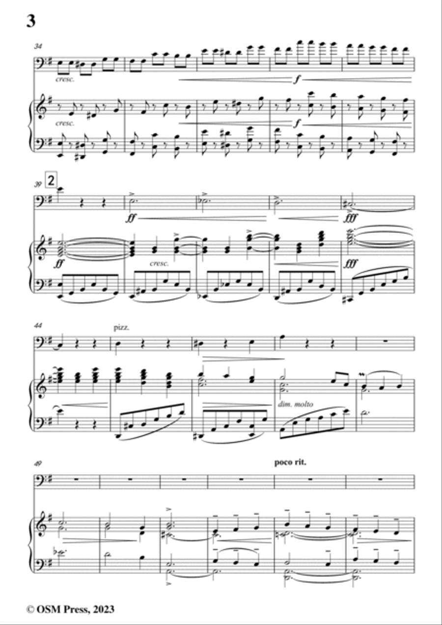 Adolf Mišek-Double Bass Sonata No.2,Op.6 Double Bass scores gallery preview page 4