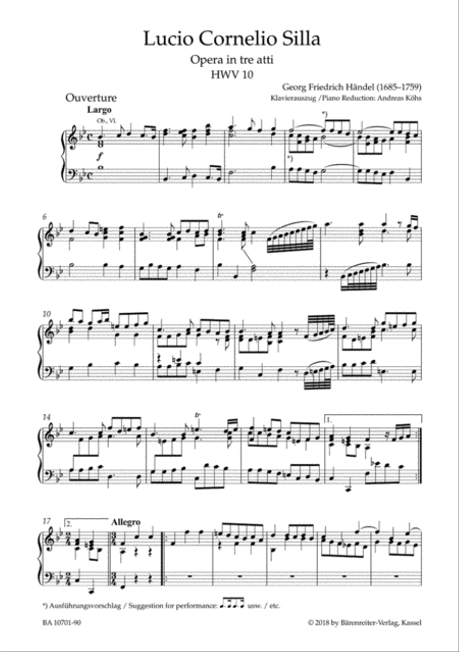 Lucio Cornelio Silla, HWV 10 Bassoon scores gallery preview page 2