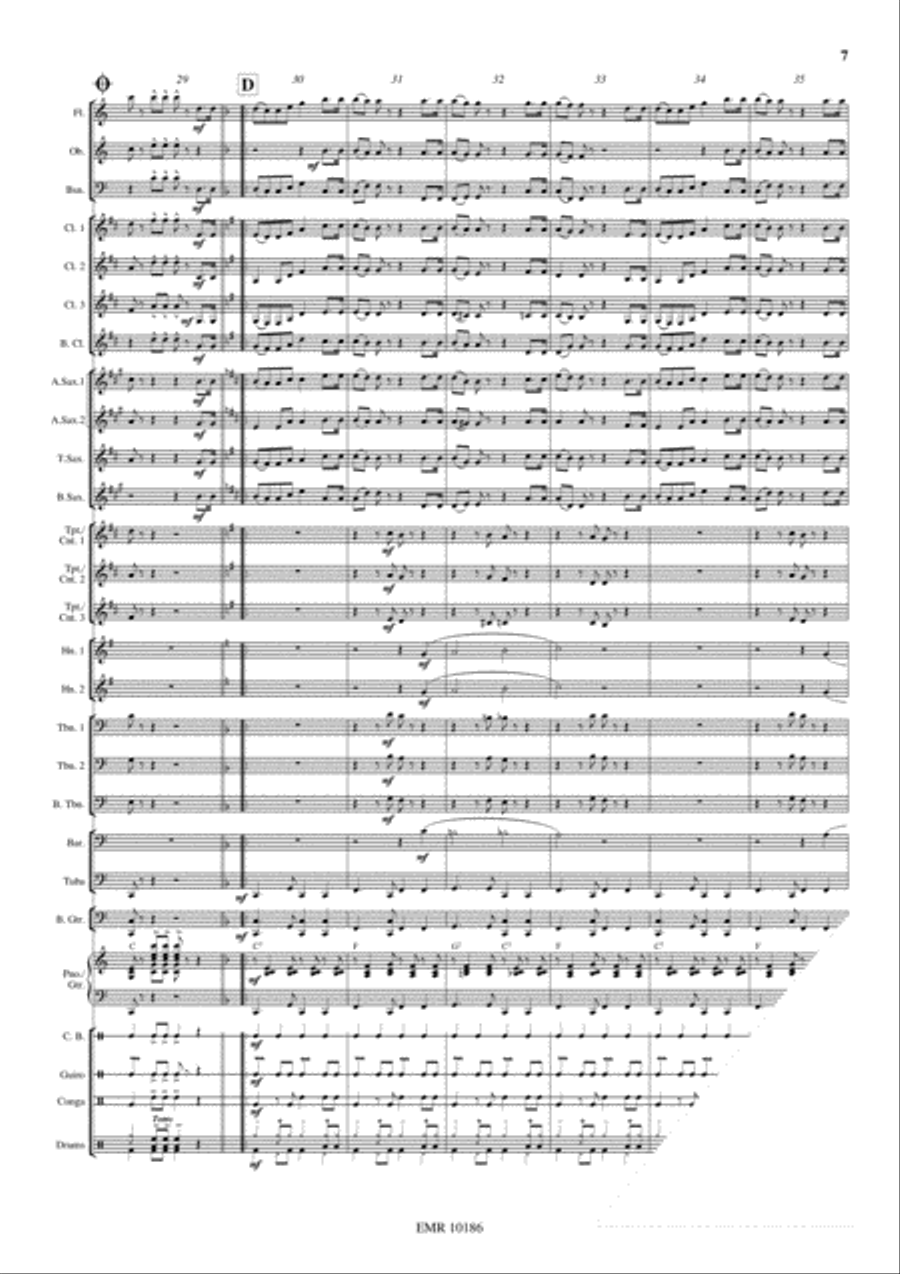Viennese Cha Cha Concert Band scores gallery preview page 8