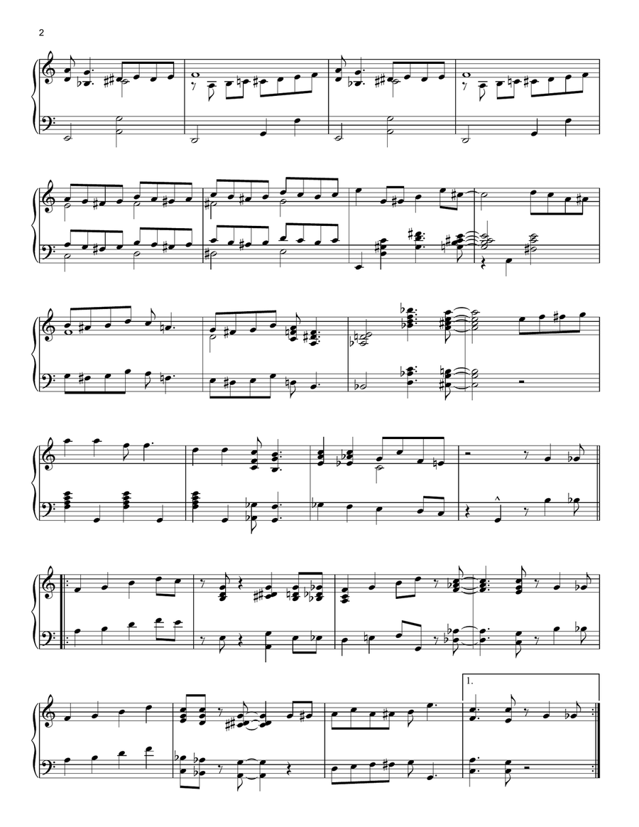 Cheek To Cheek (arr. Al Lerner) Piano Solo scores gallery preview page 2