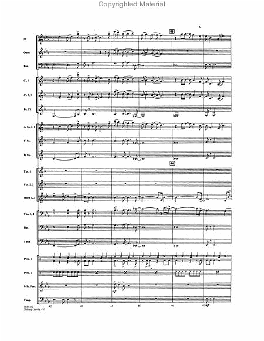 Defying Gravity (from Wicked) Concert Band scores gallery preview page 3