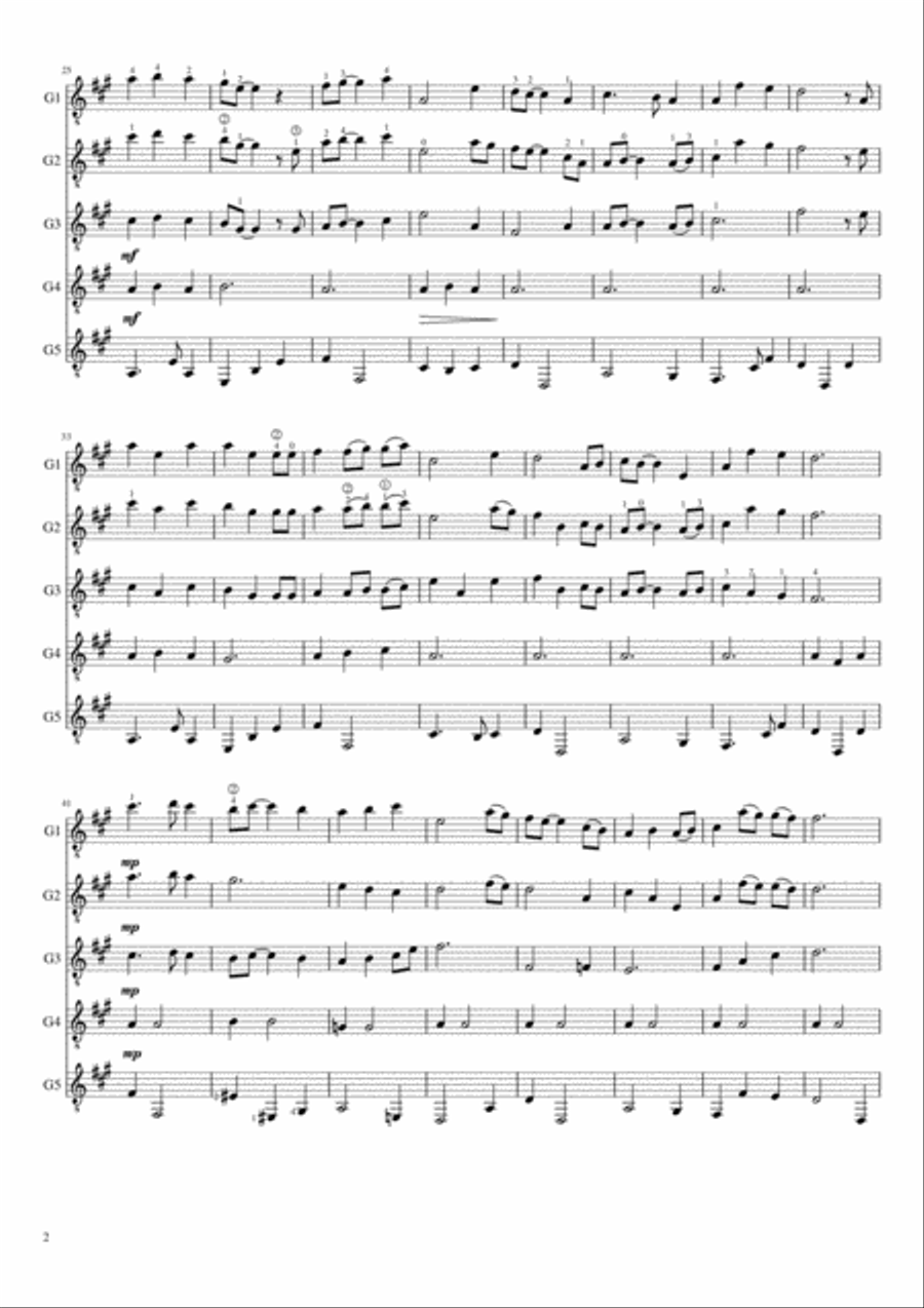 A Scottish Medley for Guitar Ensemble image number null