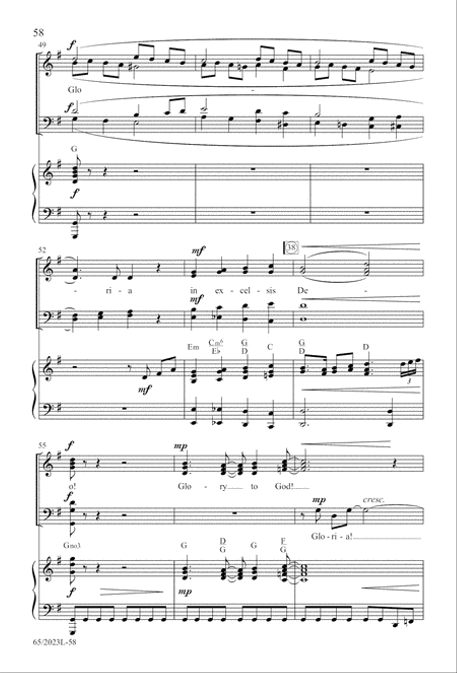 Child of Hope 4-Part scores gallery preview page 59