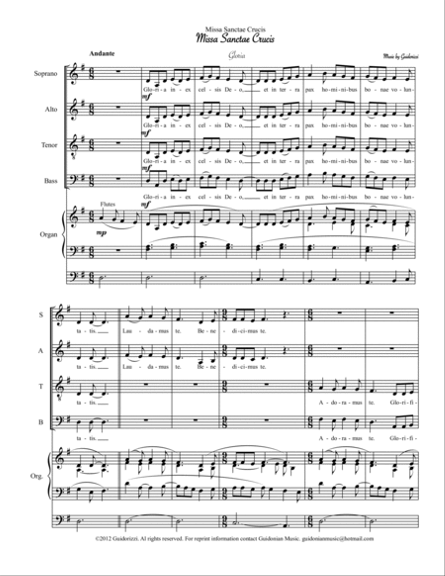 Missa Sanctae Crucis 4-Part scores gallery preview page 5