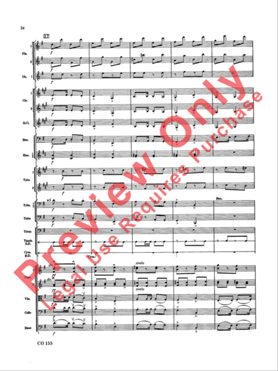 Nutcracker Ballet, Set II (March of the Nutcracker and Trepak) Full Orchestra scores gallery preview page 25