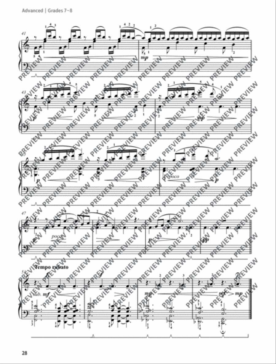 Between Dawn, Noon and Midnight Piano Solo scores gallery preview page 6