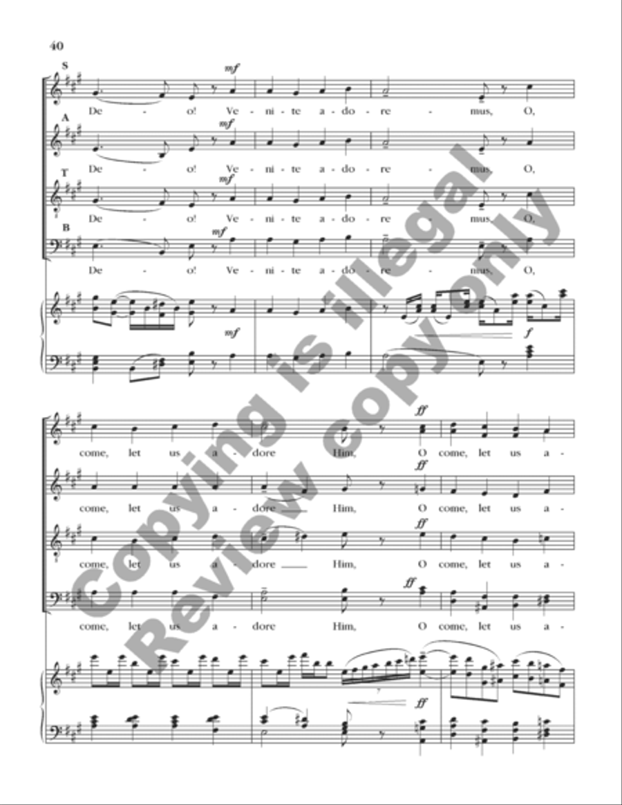 A Symphony of Carols (Choral Score) 4-Part scores gallery preview page 35