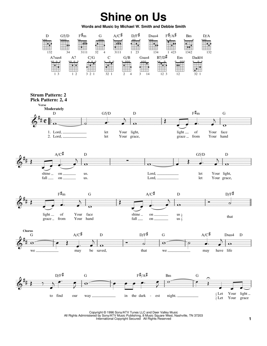 Shine On Us Acoustic Guitar scores gallery preview page 1