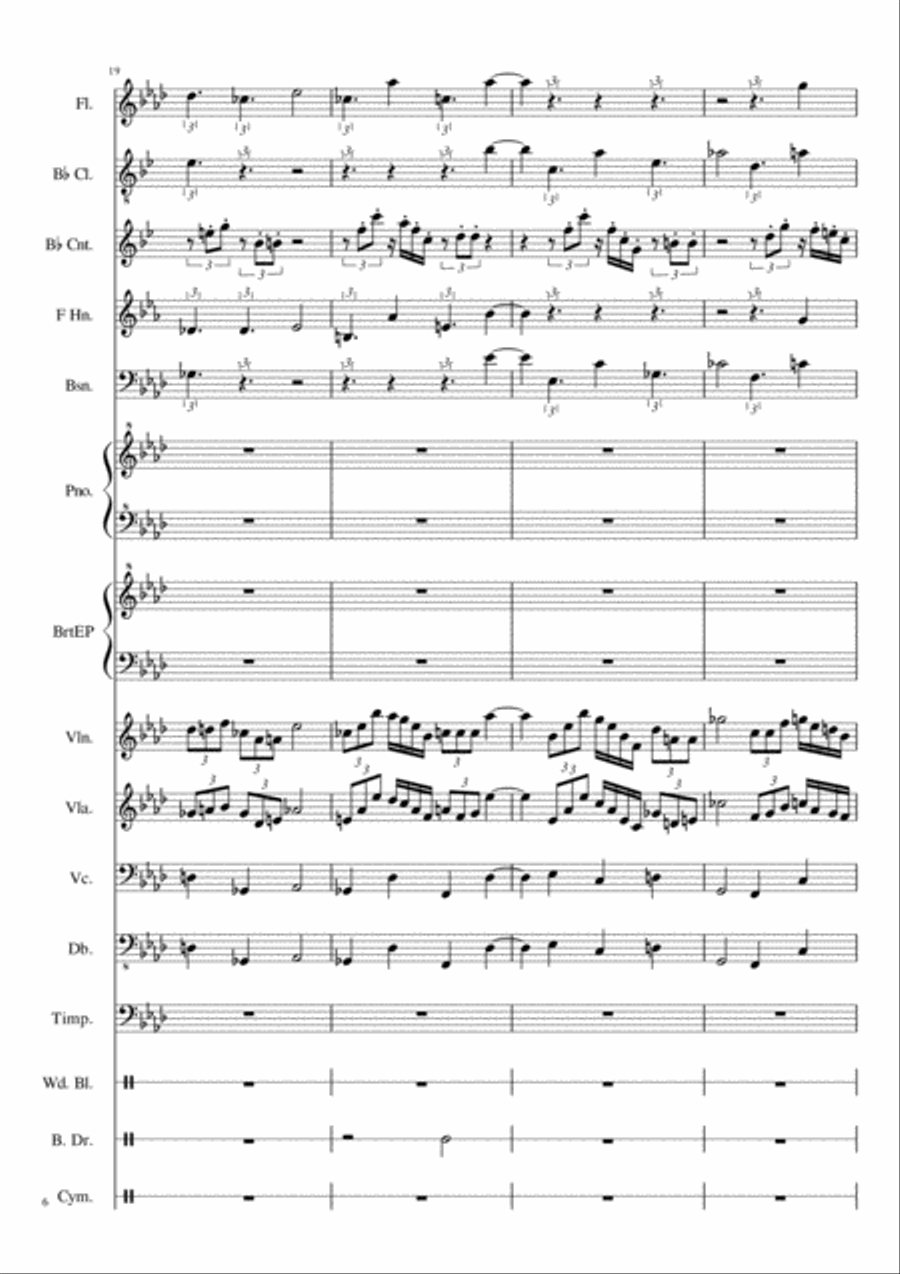 Neophony ~ First Movement Chamber Orchestra scores gallery preview page 6