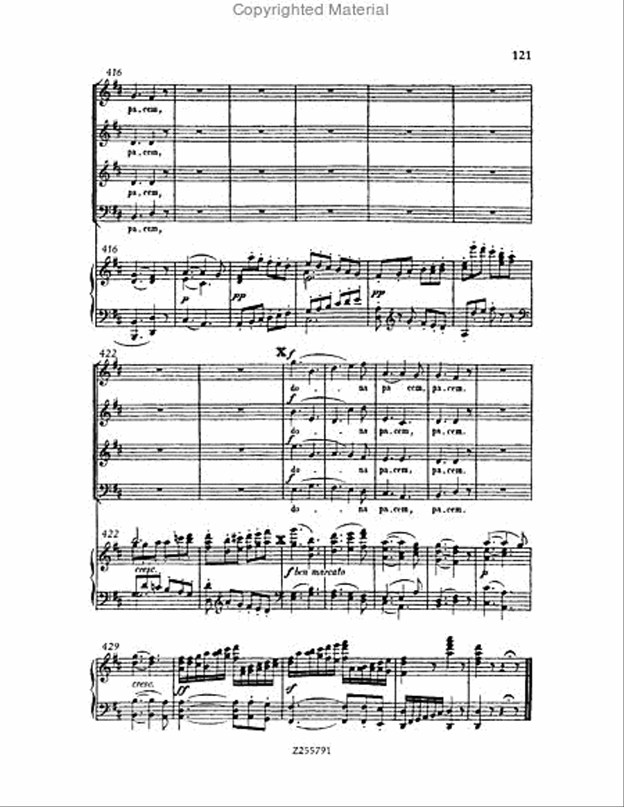 Missa Solemnis, Op.123 Choir scores gallery preview page 121