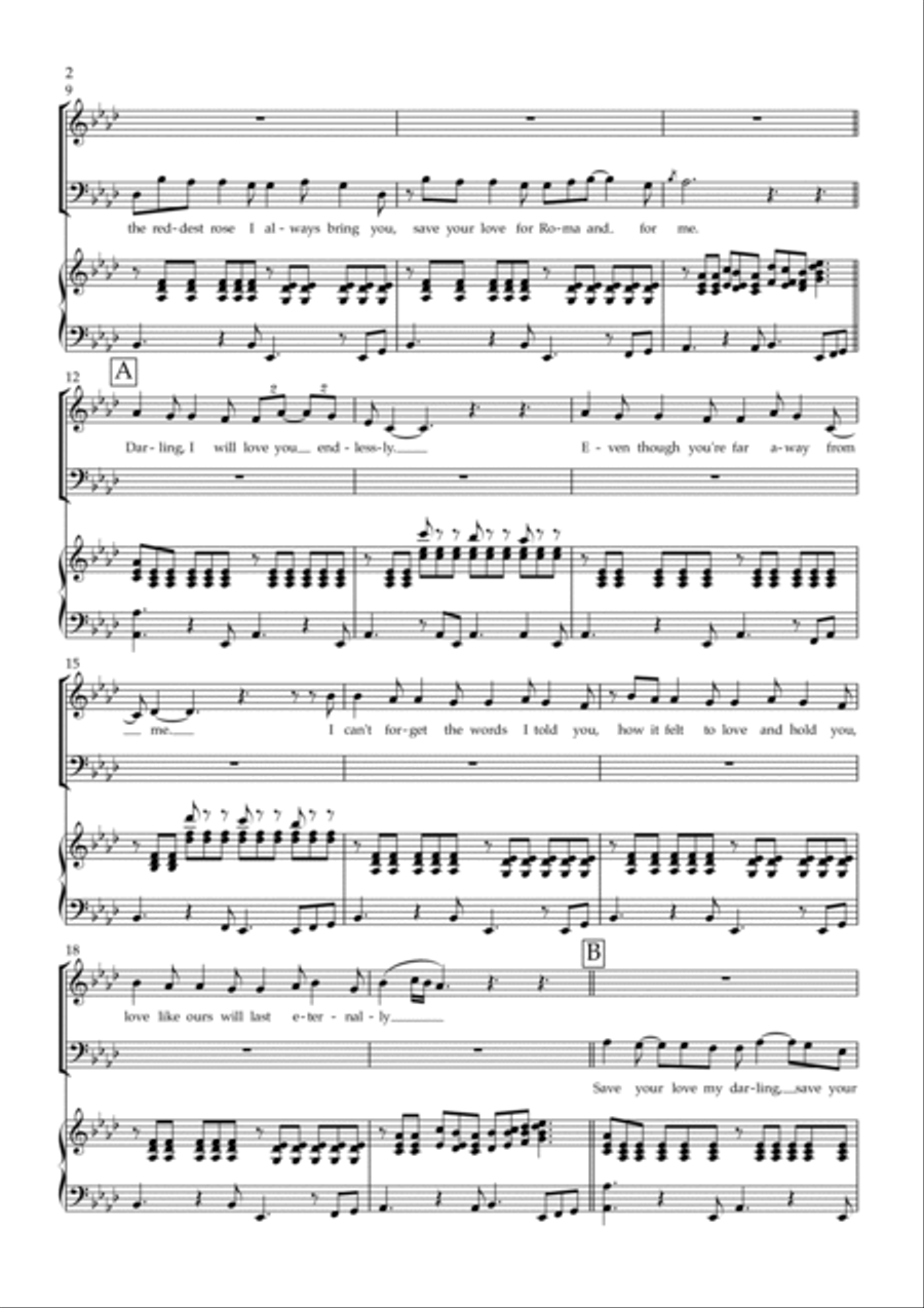 Save Your Love Voice scores gallery preview page 2