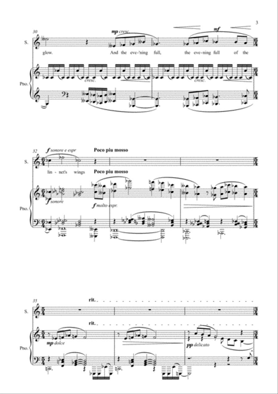 The Lake Isle of Innisfree Voice scores gallery preview page 3