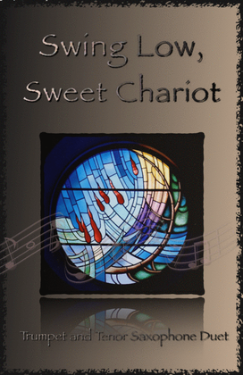 Book cover for Swing Low, Swing Chariot, Gospel Song for Trumpet and Tenor Saxophone Duet