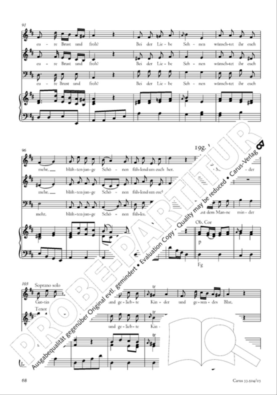Dank-Hymne der Freundschaft 4-Part scores gallery preview page 69