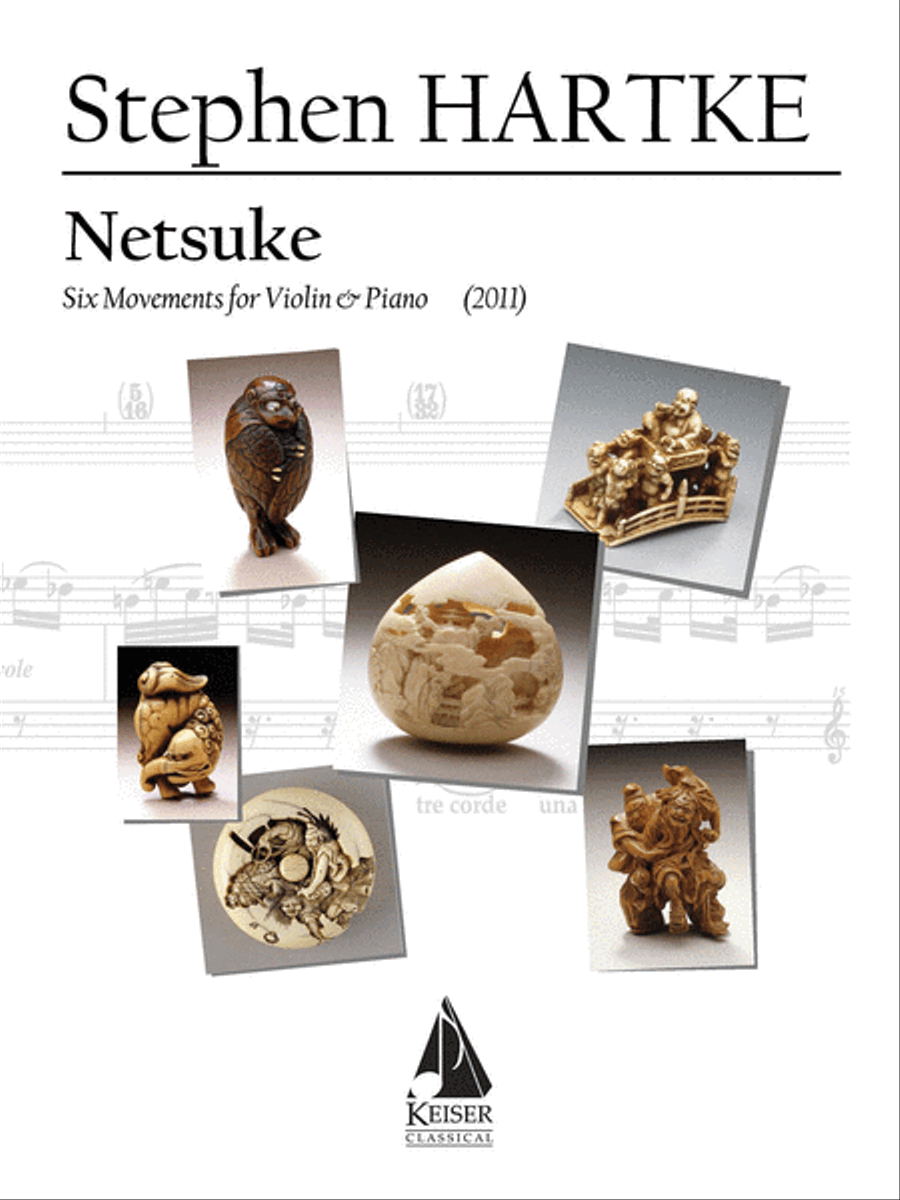 Netsuke: Six Movements for Violin and Piano Violin Solo scores gallery preview page 1