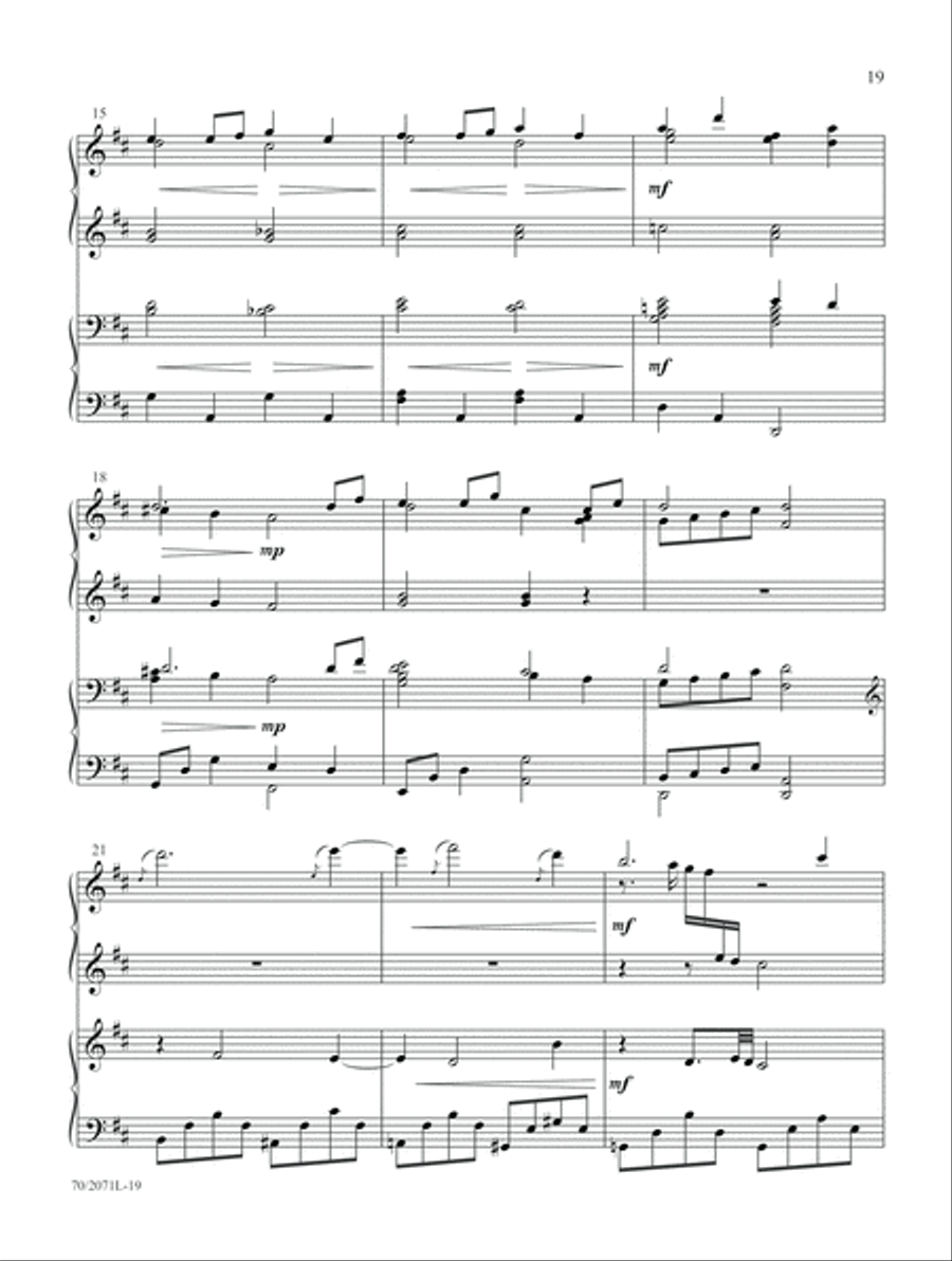 Go, Tell It on the Mountain Piano Duet scores gallery preview page 10