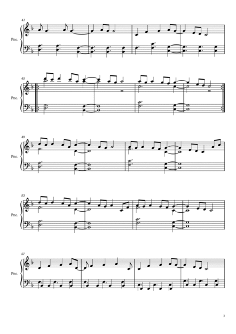 Paradise Piano Solo scores gallery preview page 3