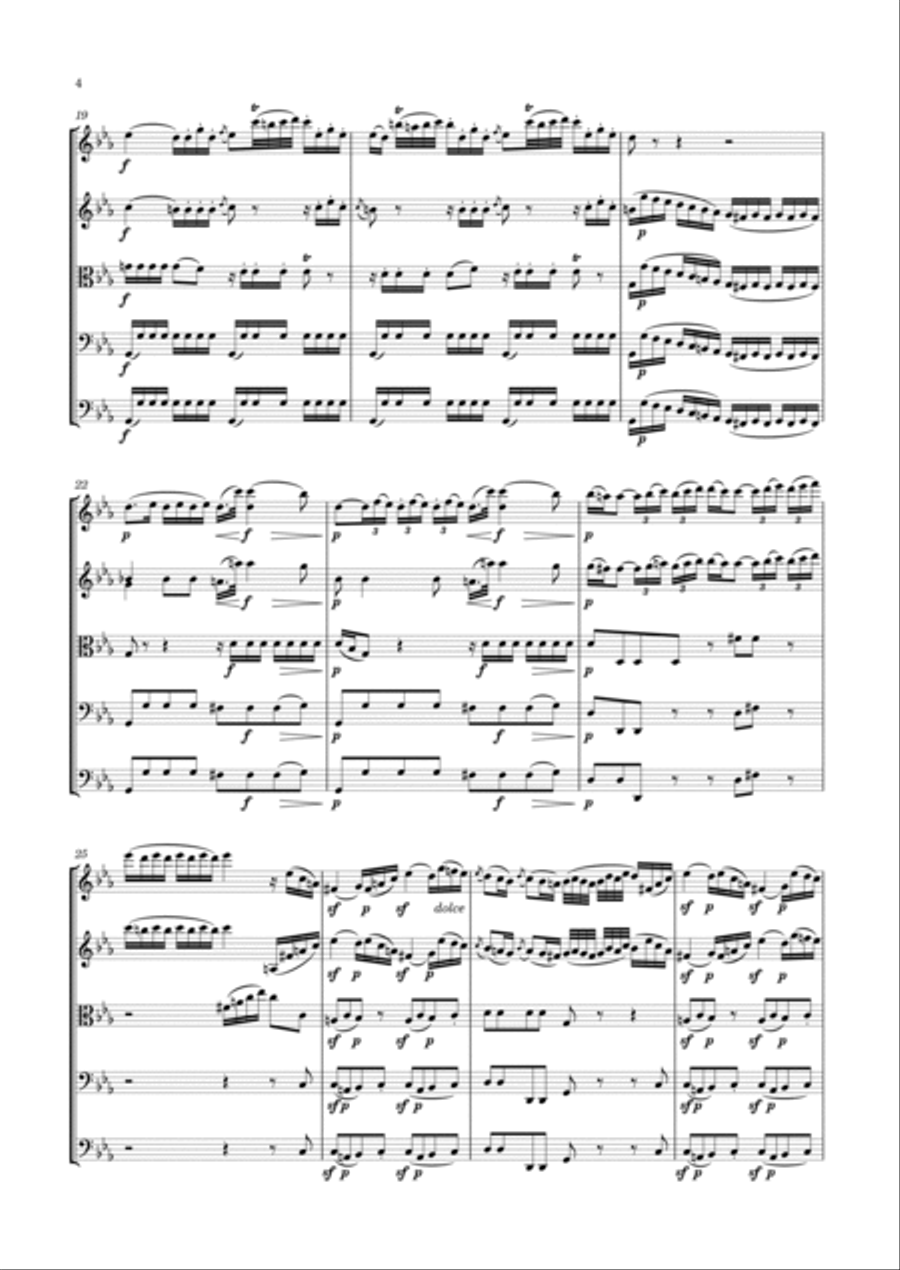 Boccherini - 6 String Quintets, G.283-288 ; Op.18 String Quintet scores gallery preview page 4