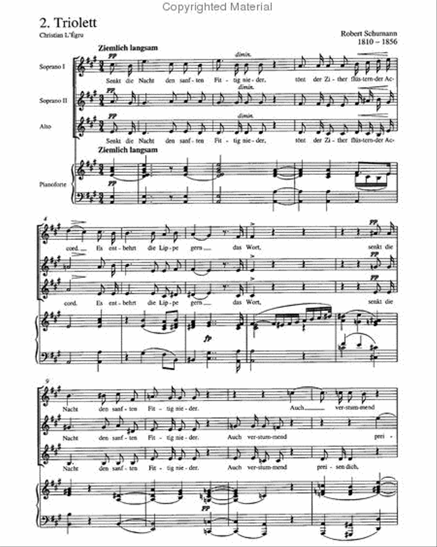 Drei Lieder op. 114 Choir scores gallery preview page 4