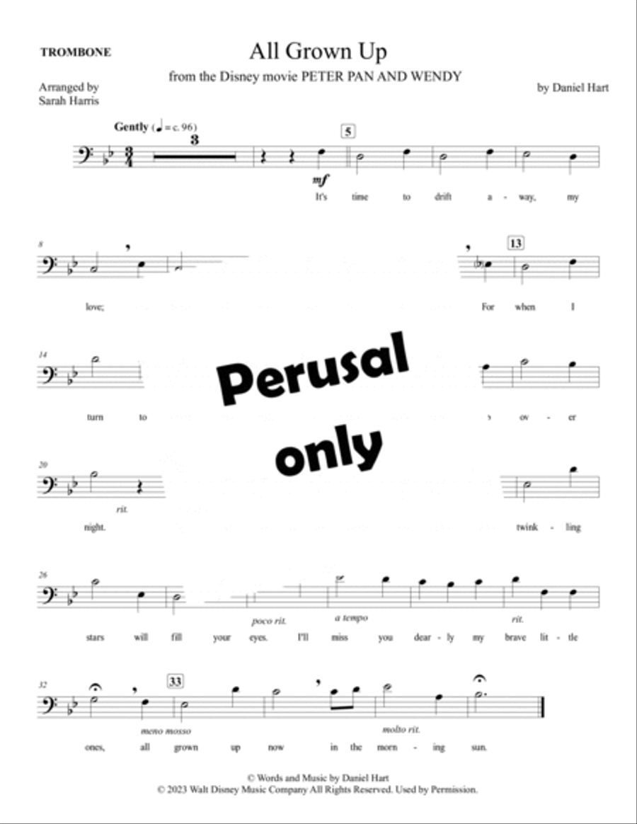 All Grown Up Easy Piano scores gallery preview page 4