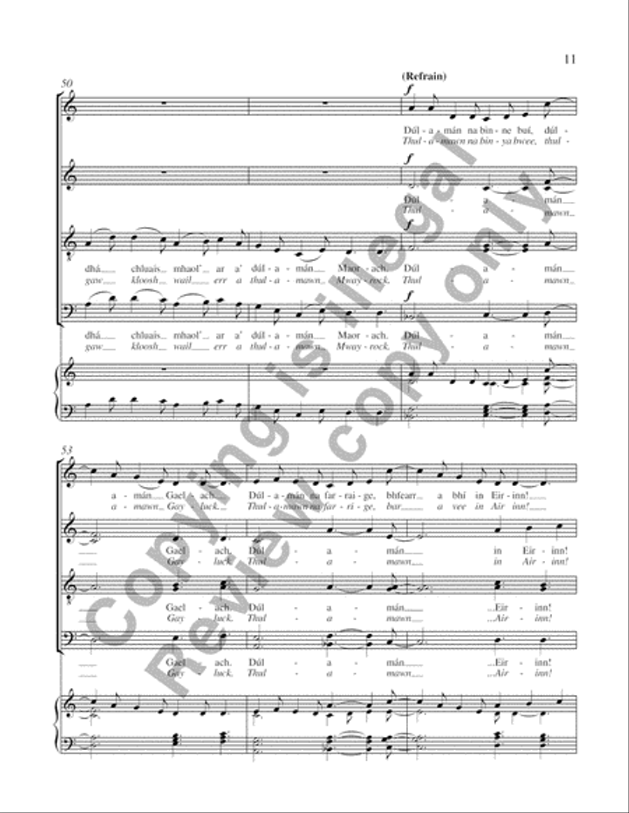 Dúlamán 4-Part scores gallery preview page 6