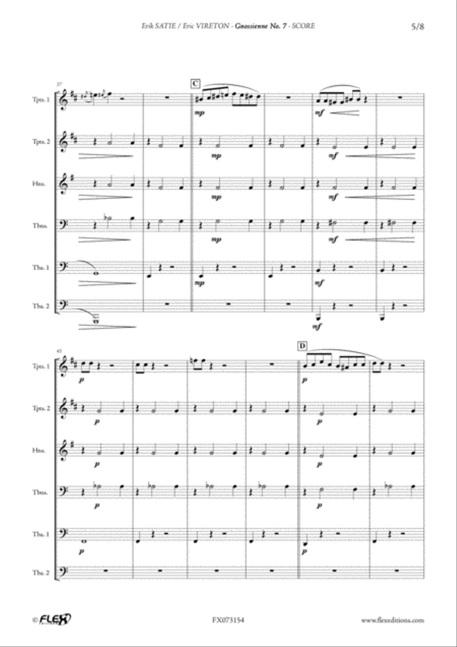 Gnossienne No. 7 Gnossienne No. 7 Horn scores gallery preview page 5