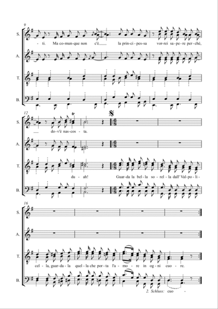 Giovanni Silvio e la Sorella Choir scores gallery preview page 2
