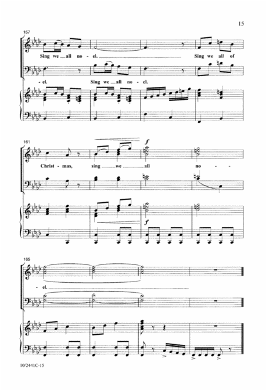 Sing We All of Christmas 4-Part scores gallery preview page 15