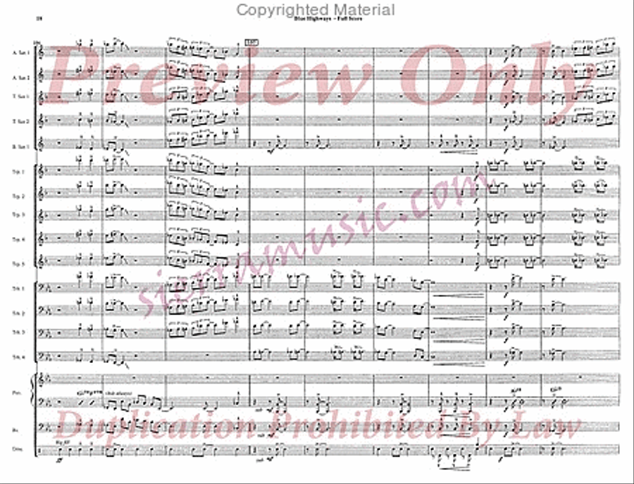 Blue Highways Blue Highways Jazz Ensemble scores gallery preview page 19