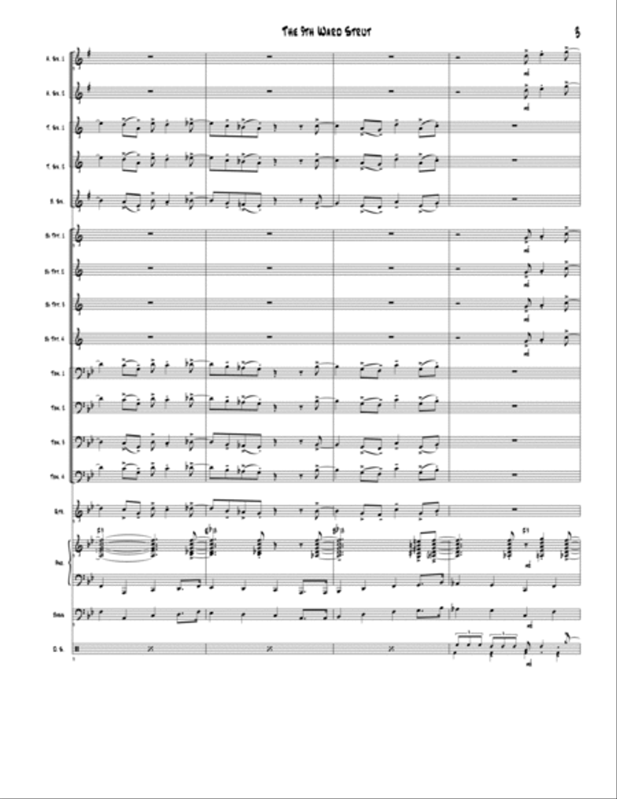 The 9th Ward Strut Jazz Ensemble scores gallery preview page 3