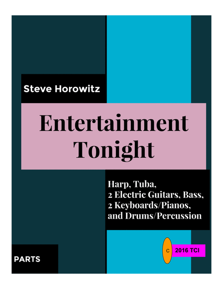 Entertainment Tonight, for Harp and 7 Players-PARTS