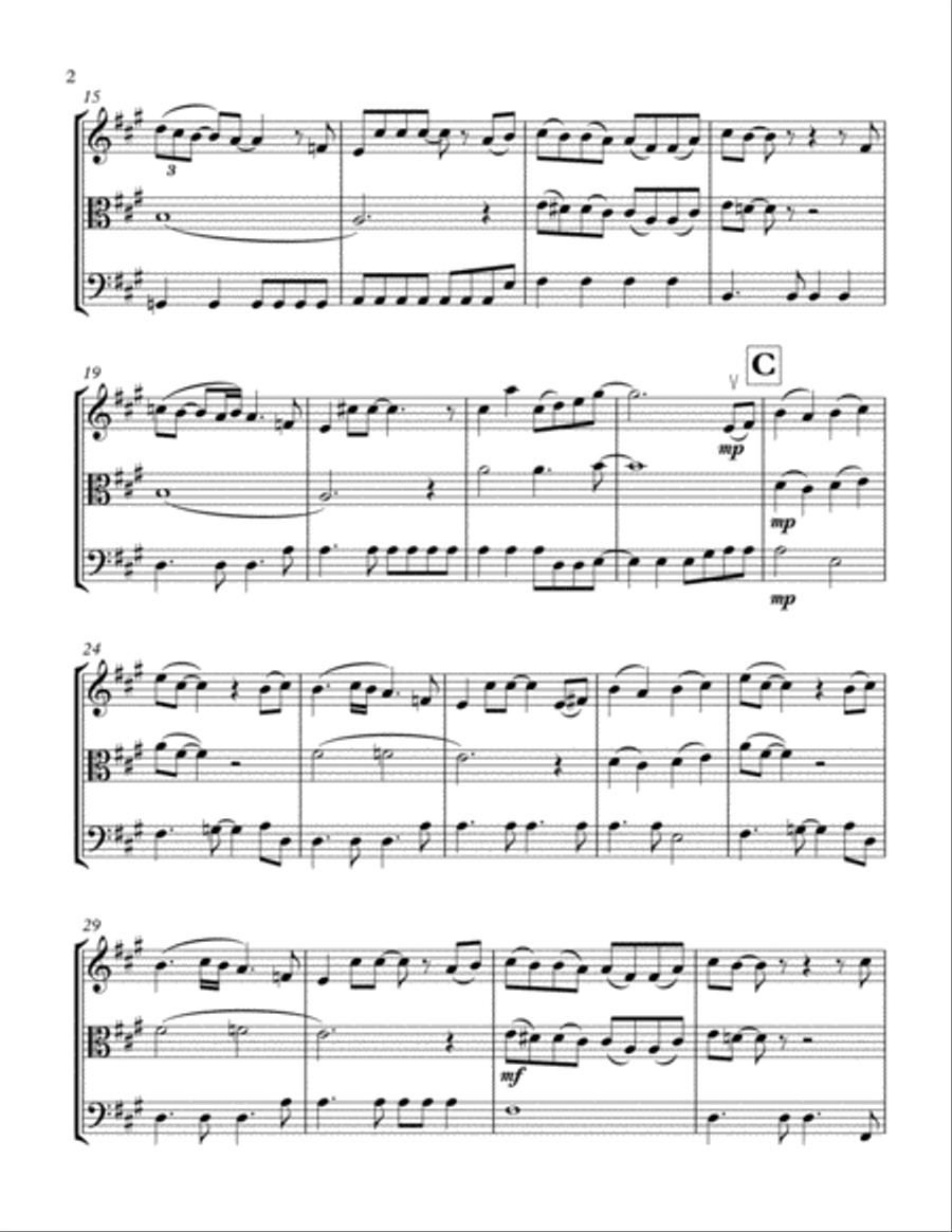 In My Life String Trio scores gallery preview page 3
