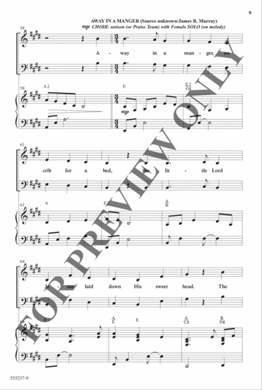 Christmas Eve Medley - Anthem Christmas Eve Medley - Anthem Choir scores gallery preview page 8