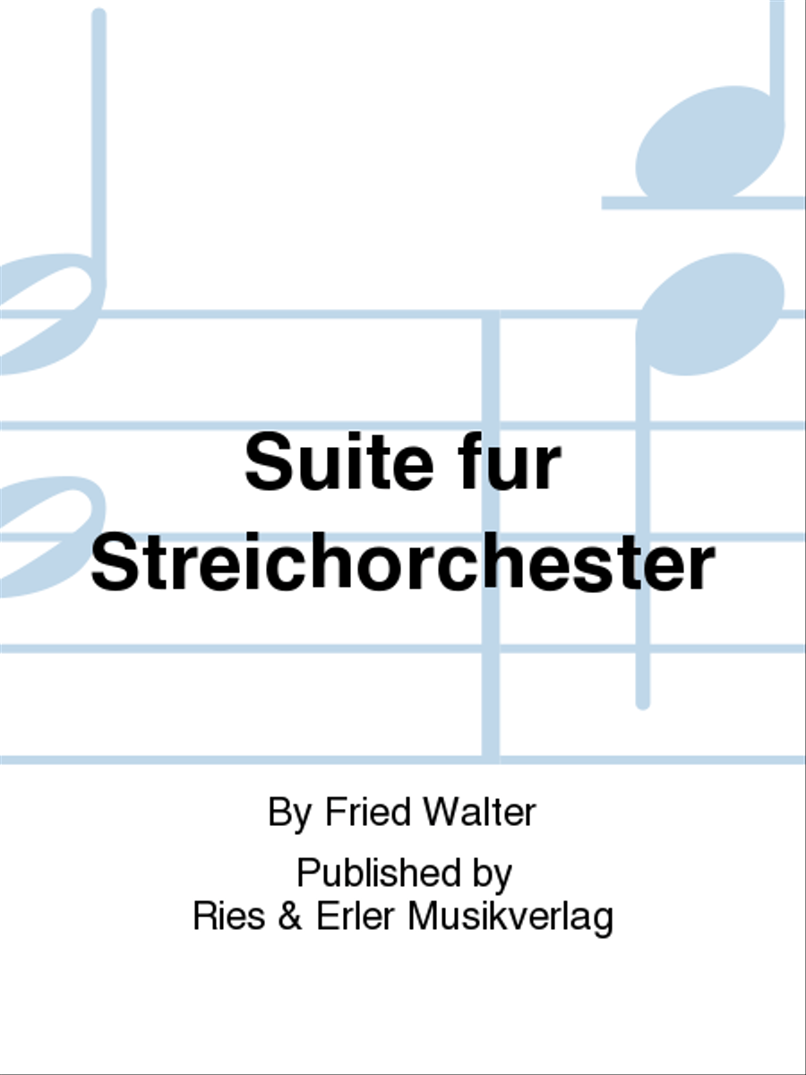 Suite für Streichorchester String Orchestra scores gallery preview page 1