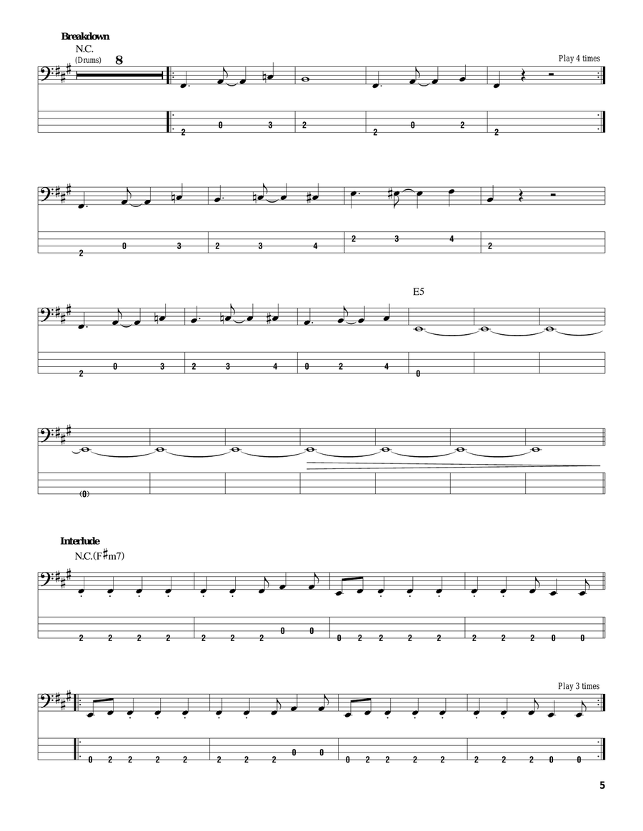 Radar Love Acoustic Guitar scores gallery preview page 5