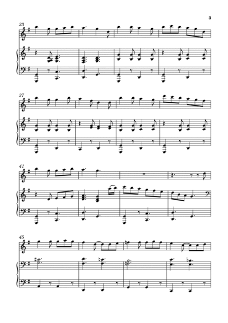 A Medley of Three Christmas Carols Woodwind Duet scores gallery preview page 3