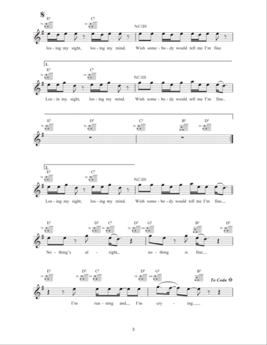 Last Resort Piano scores gallery preview page 3