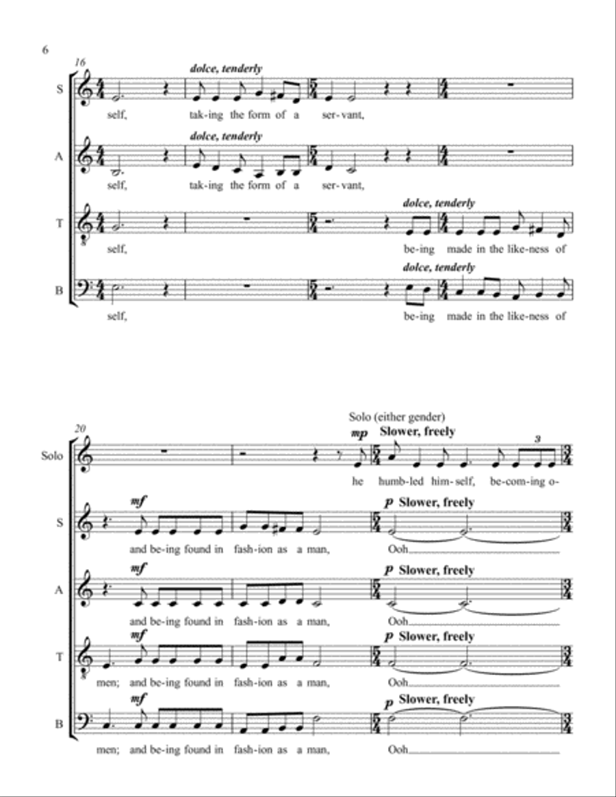 The Word As One of Us 4-Part scores gallery preview page 6