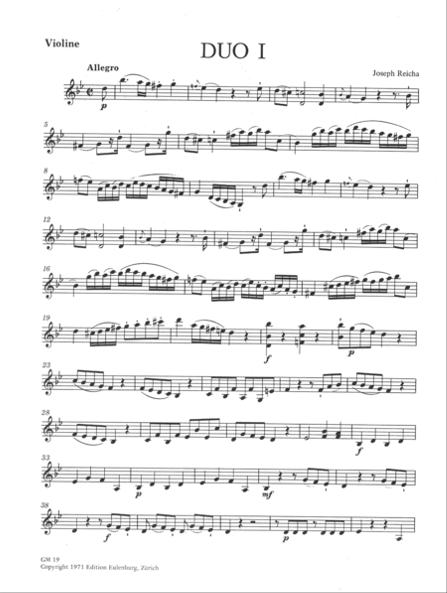 Three duos for violin and cello, Volume 1 String Duet scores gallery preview page 2