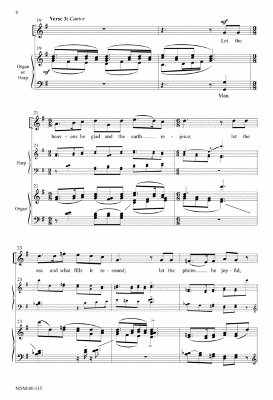 Today Is Born Our Savior: Responsorial Psalm for Christmas Mass During the Night 4-Part scores gallery preview page 4