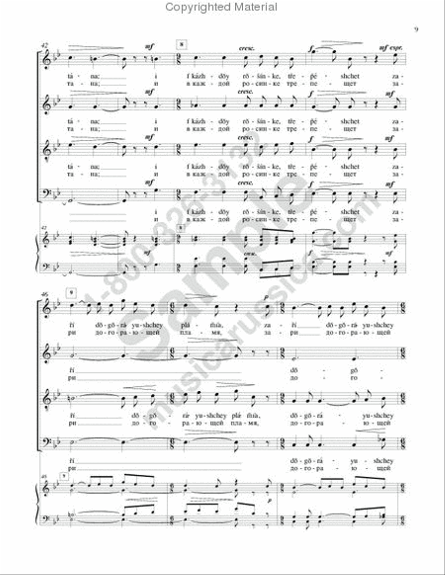 Evening 4-Part scores gallery preview page 8